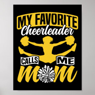 Jubel Cheerleading Mama Mutter Mein Lieblings-Chee Poster