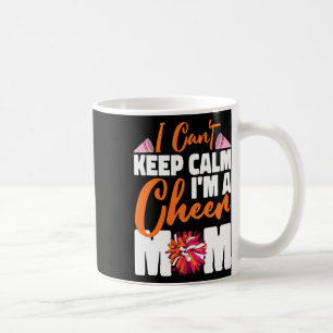 Jubel Cheerleading-Mutter Ich kann nicht ruhig ble Kaffeetasse