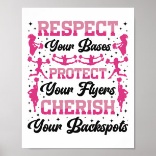 Jubel Cheerleading Respektiere deine Ses Schütze d Poster