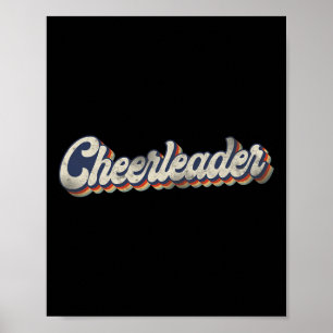 Jubel Cheerleading Retro Vintage Cheerleader _1 Poster