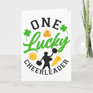 Jubel Cheerleading St Patricks Day Ein Glücklicher Karte
