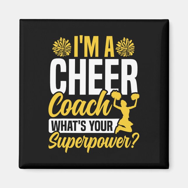 Jubel Cheerleading-Trainer Ich bin ein Cheer-Train Magnet (Vorne)