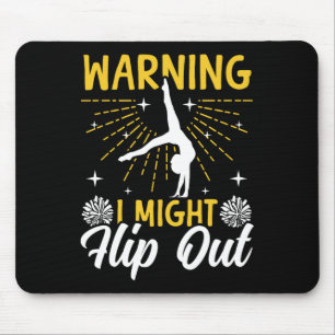 Jubel Cheerleading-Warnung Ich könnte ausflippen  Mousepad