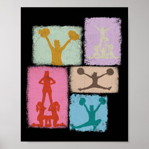 Jubel Collage Cheerleaderin Cheerleading Trainer J Poster