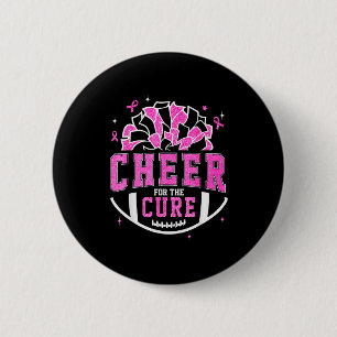 Jubel für die Brustkrebs-Aufklärungs-Cheerleaderin Button