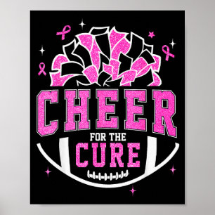 Jubel für die Brustkrebs-Bewusstseins-Cheerleaderi Poster