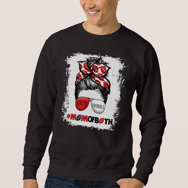 Jubel-Fußball-Cheerleading-Mutter von Beiden Zerza Sweatshirt (Vorderseite)