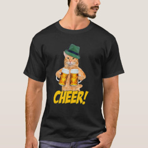 Jubel  Katze Bier  Katze trinkt Bier T-Shirt