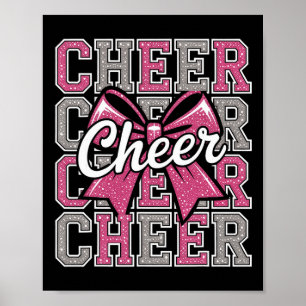 Jubel Kokette Schleife Cheerleaderin Cheerleading Poster