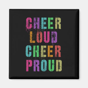 Jubel laut Jubel stolz Cheerleading-Team Cheerlead Magnet