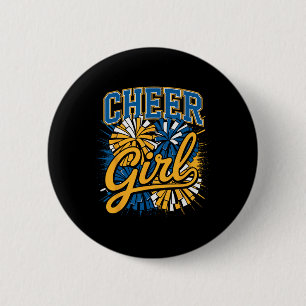 Jubel Mädchen Cheerleading Squad Team Cheerleader Button