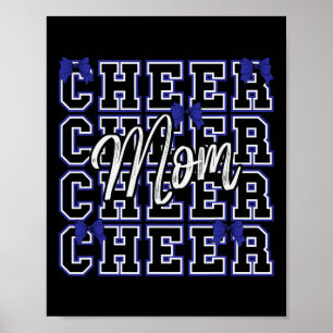 Jubel Mama Blaues Band Schule Sport Cheerleader Ch Poster