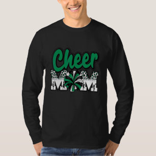 Jubel-Mama Grün Schwarz Weiß Leopard Buchstaben Ju T-Shirt