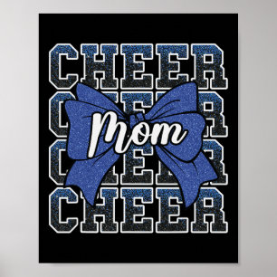 Jubel-Mama-Mama-Schleife-Sport-Cheerleaderin-Cheer Poster