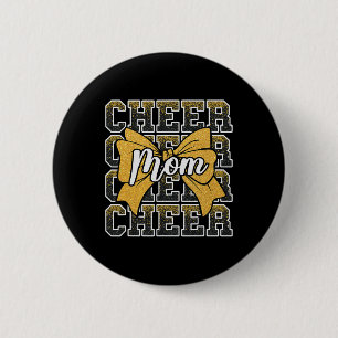 Jubel-Mama-Schleife-Sport-Cheerleaderin-Cheerleadi Button