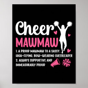 Jubel Mawmaw Definition Mawmaw Eines Cheerleaders Poster