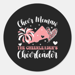 Jubel Memaw der Cheerleader der Cheerleader Memaw Runder Aufkleber