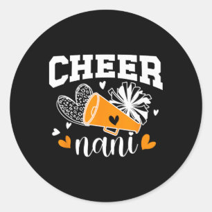 Jubel Nani einer Cheerleaderin Nani Stolz Cheerlea Runder Aufkleber