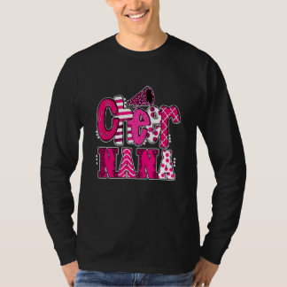 Jubel-Oma größter Fan Leopardendruck und Pom-Pom T-Shirt