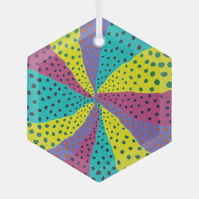 Jubel Ornament Aus Glas (Vorderseite)