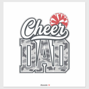 Jubel Papa Camo Pom Vintage Vektor Design_1 Aufkleber