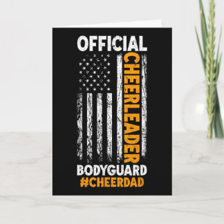 Jubel Papa Cheerleader Leibwächter Vatertag Jubel Karte
