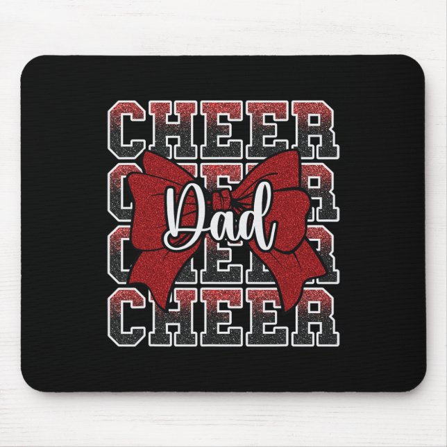 Jubel Papa Daddy Bogen Sport Cheerleaderin Cheerle Mousepad (Vorne)