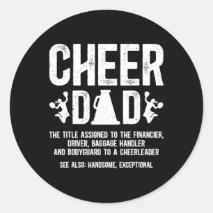 Jubel Papa Definition Cheerleading Papa Einer Chee Runder Aufkleber
