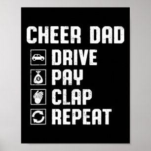 Jubel Papa Fahren Zahlen Klatschen Wiederholen Che Poster
