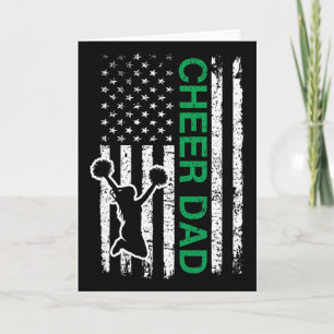 Jubel Papa Flagge Grün Cheerleading Karte