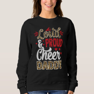 Jubel Papa größter Fan Leopardendruck und Pom-Pom Sweatshirt