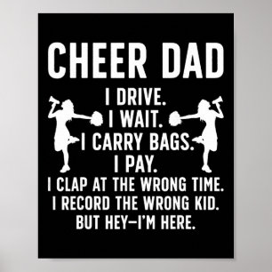 Jubel Papa Jubel Führender Papa Einer Cheerleader  Poster