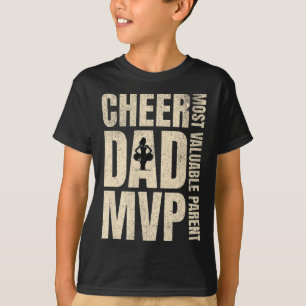 Jubel Papa Mvp Cheerleader Vater Stolz Geist Crew T-Shirt