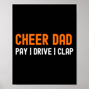Jubel Papa Orange Lustig Zahlen Fahrt Klatschen Ch Poster