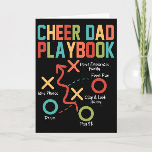 Jubel Papa Playbook Cheerleading Papa Vatertag M Karte