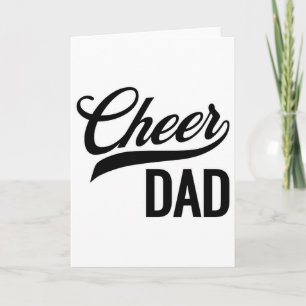 Jubel Papa Rot Und Schwarz Weiß Cheerleading Passe Karte