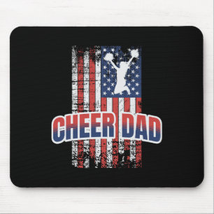 Jubel Papa Rot Weiß Blau Flagge Cheerleading Mousepad