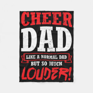 Jubel Papa So Viel Lauter Cheerleader Vater Cheerl Fleecedecke