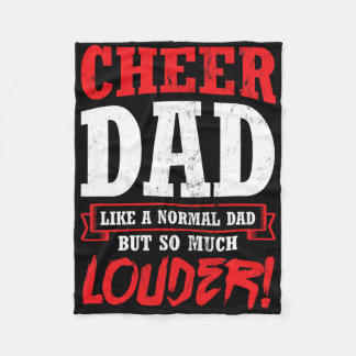 Jubel Papa So Viel Lauter Cheerleader Vater Cheerl Fleecedecke