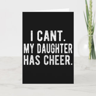Jubel Papa Tochter Cheerleading Vatertag Jubel Karte
