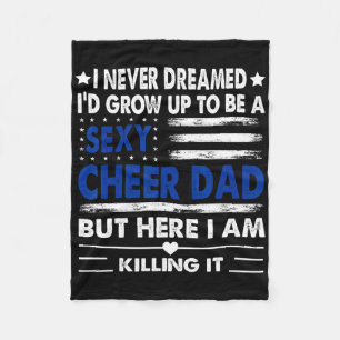 Jubel Papa Uns Flagge Cheerleading Cheerleader Vat Fleecedecke