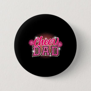 Jubel Papa Vatertag Cheerleader Papa Daddy Chee Button