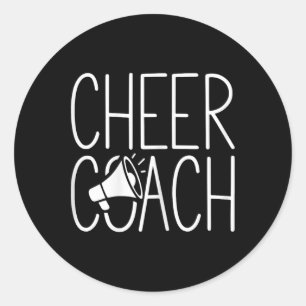 Jubel-Trainer-Shirt Cheerleading Frauen Cheerleade Runder Aufkleber