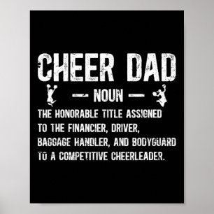 Jubel-Vater-Definition Cheerleading-Vater Eines Ch Poster