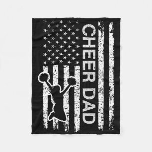 Jubel-Vater-Flagge Königlich Blau Cheerleading Fleecedecke