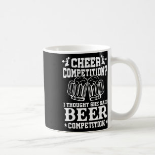 Jubel Wettbewerb Bier Lustige Cheerleader Mama Pap Kaffeetasse
