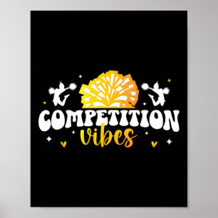 Jubel-Wettbewerb Tagesstimmung Cheerleader-Wettbew Poster