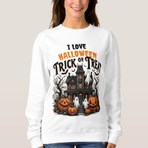 Jubelabend mit Gespenstern und Kürbissen! Sweatshirt