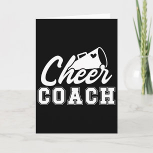 Jubelcoach Cheerleader Coach Cheerleading-Trainer Karte