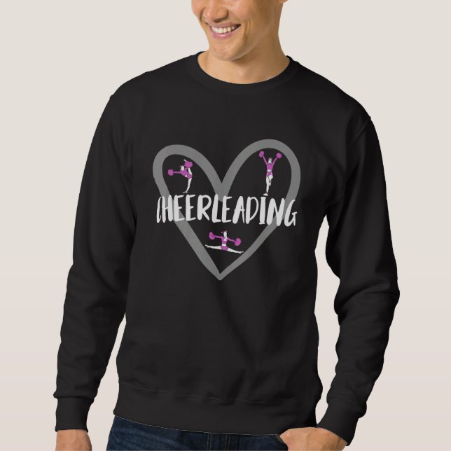 Jubelherz für Cheerleader Sweatshirt (Vorderseite)